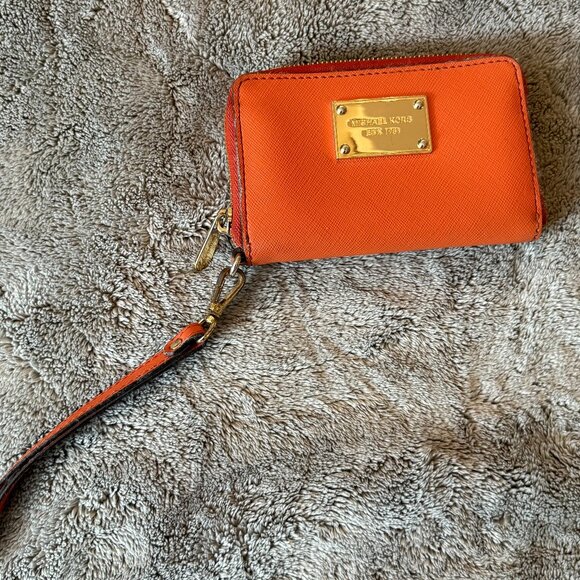Orange Michael Kors Wallet - Picture 4 of 4